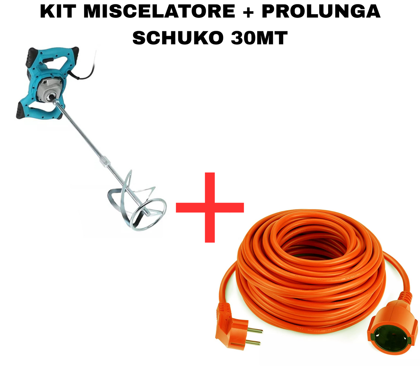 Kit Miscelatore + Prolunga Schuko 30MT