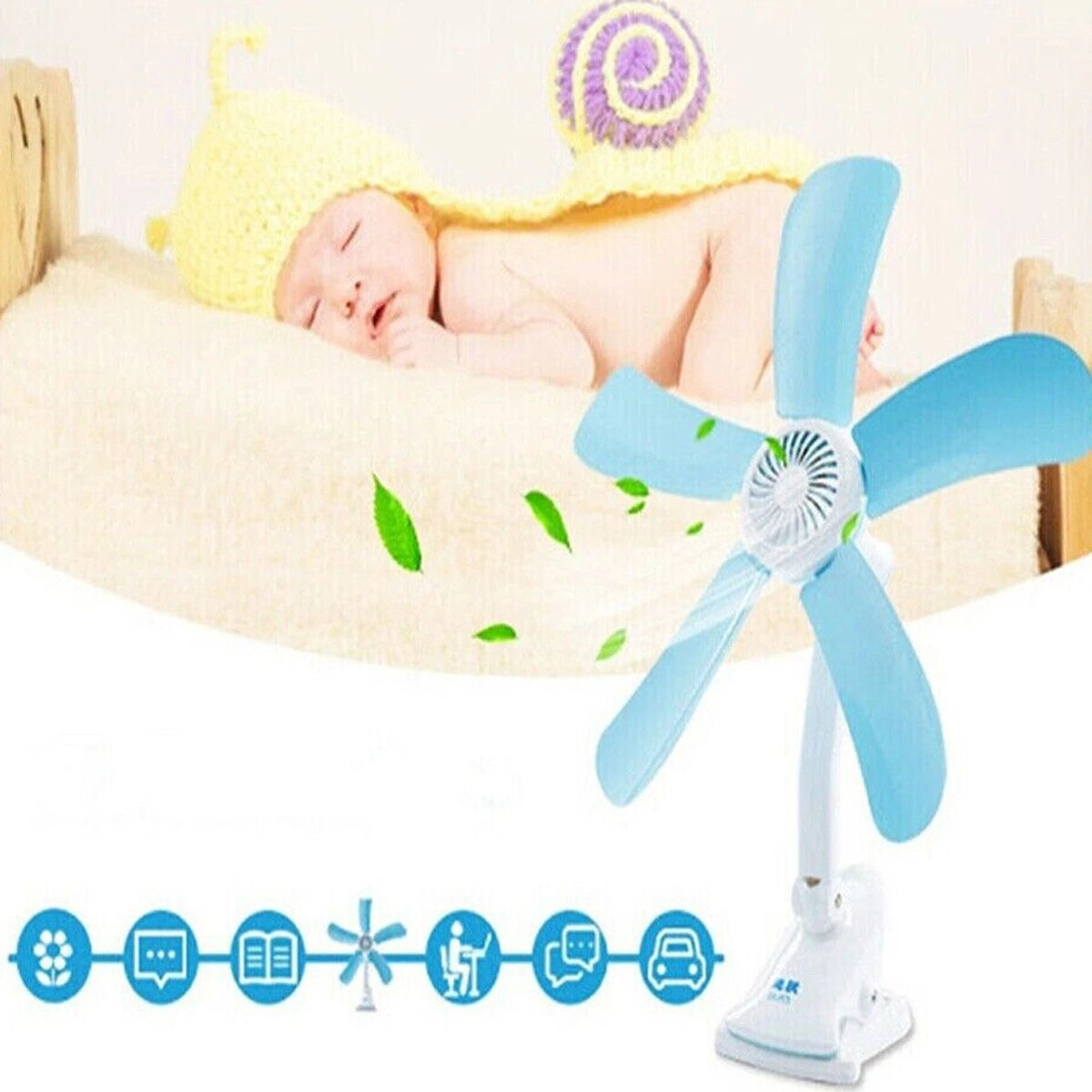 Ventilatore Silenzioso con Pinza