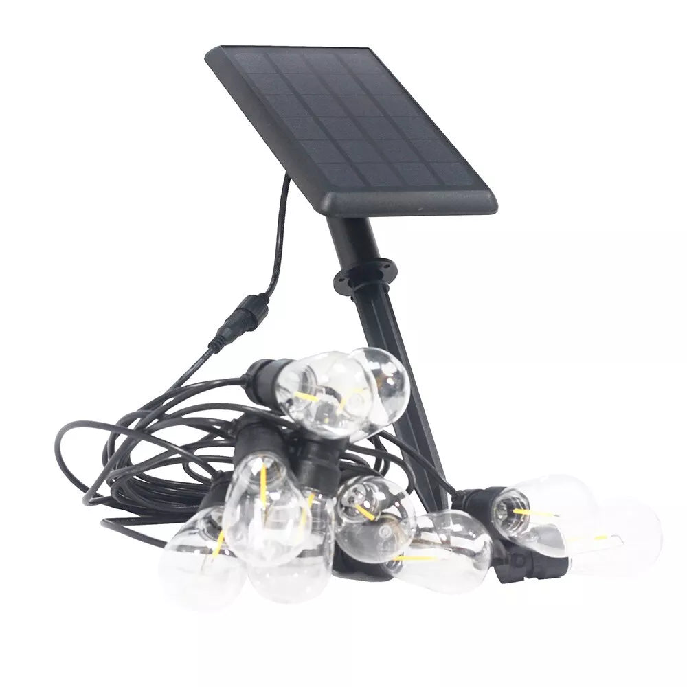 Striscia Lampadine LED 10mt con Pannello Solare